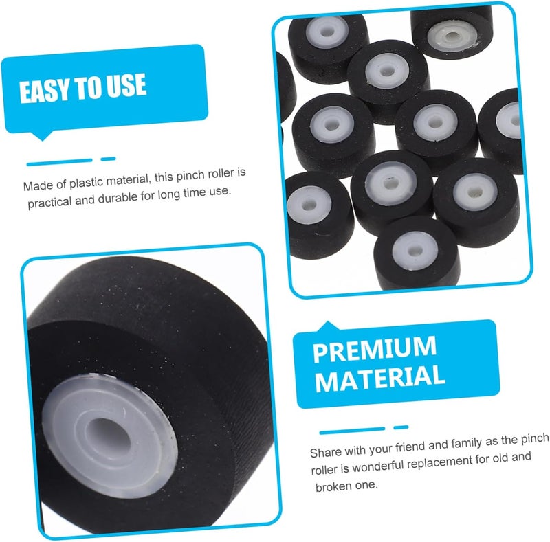 FUNOMOCYA 6Pcs Tape Roller Pinch Roller Replacement for Cassette Player Tape Deck Pulley Accessories for Recorder Repair - Image 3